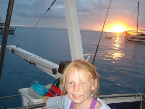 DSC04197 Saved from the fishhook, Sacagawea soaks up the sunset